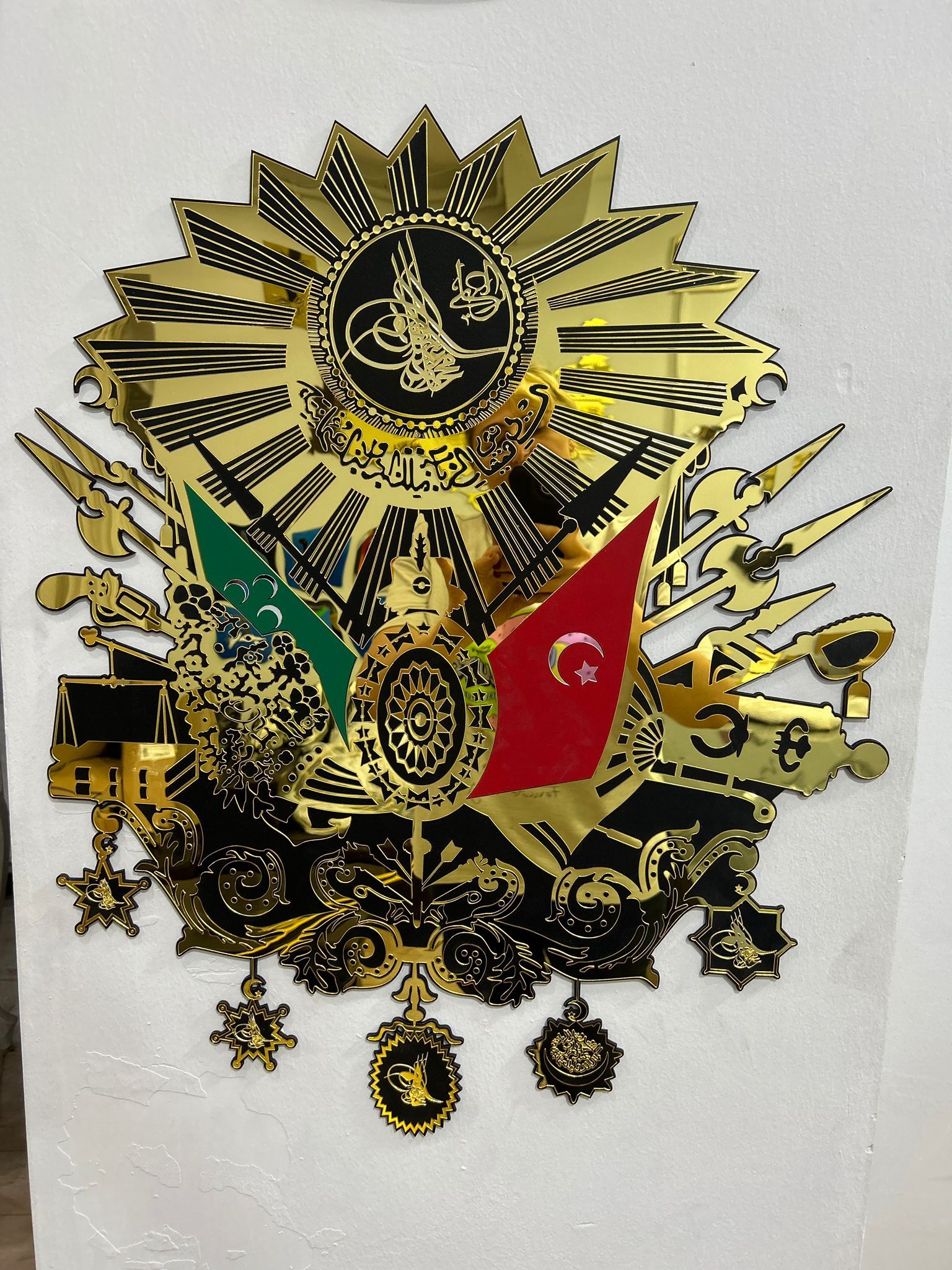 Osmanlı Tuğrası Gold Siyah
