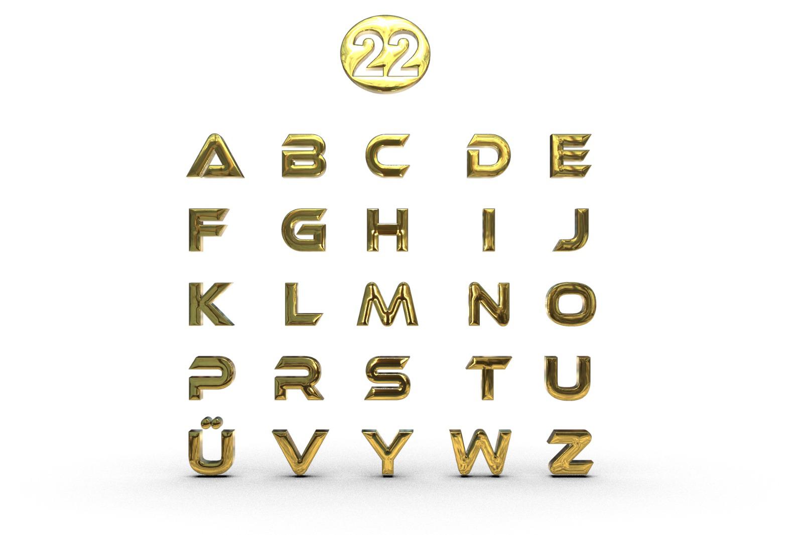 Gold harfler 22 numara