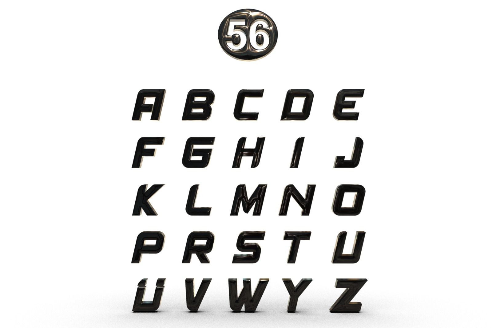 Siyah harfler 56 numara
