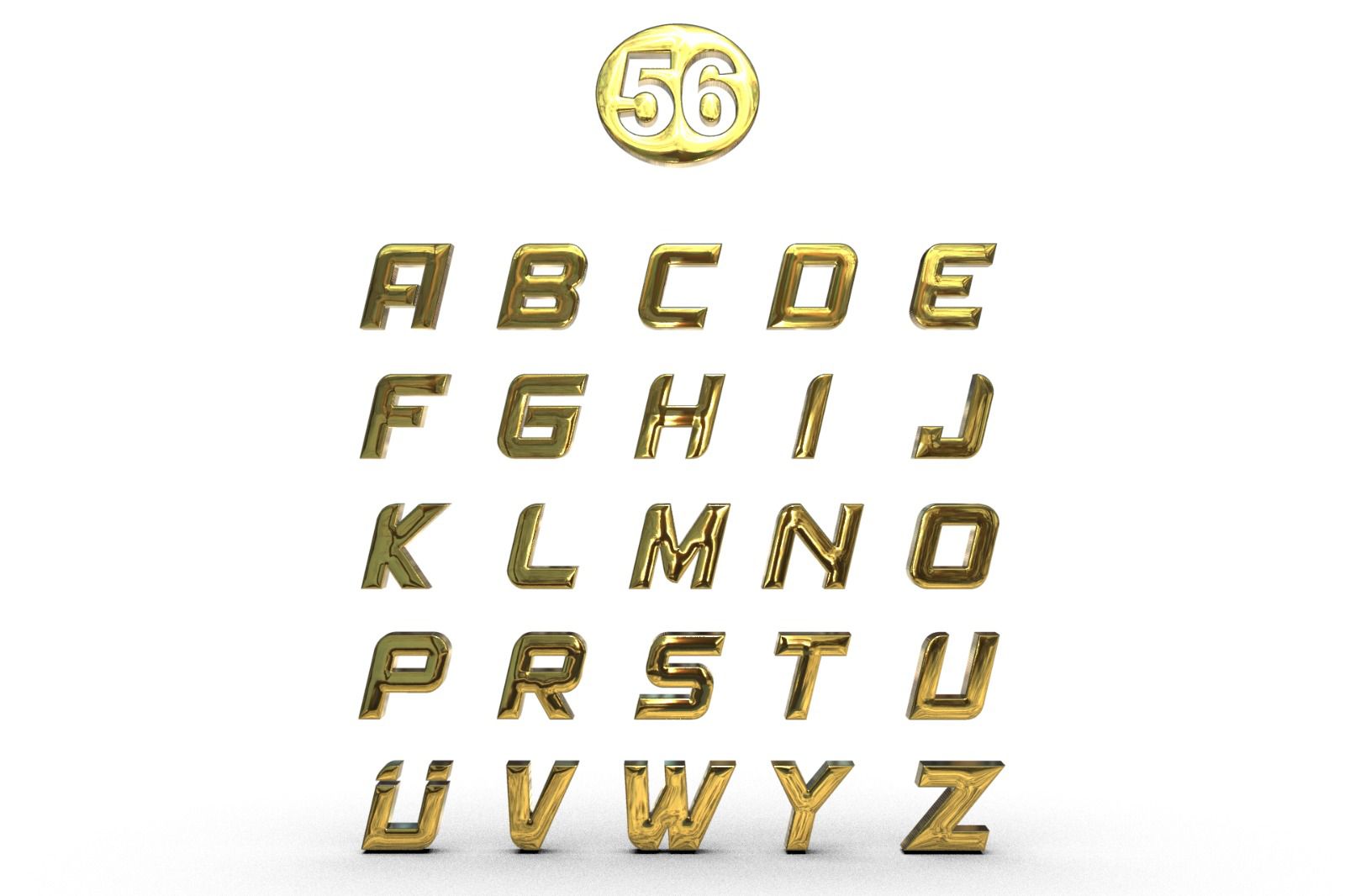 Gold harfler 56 numara