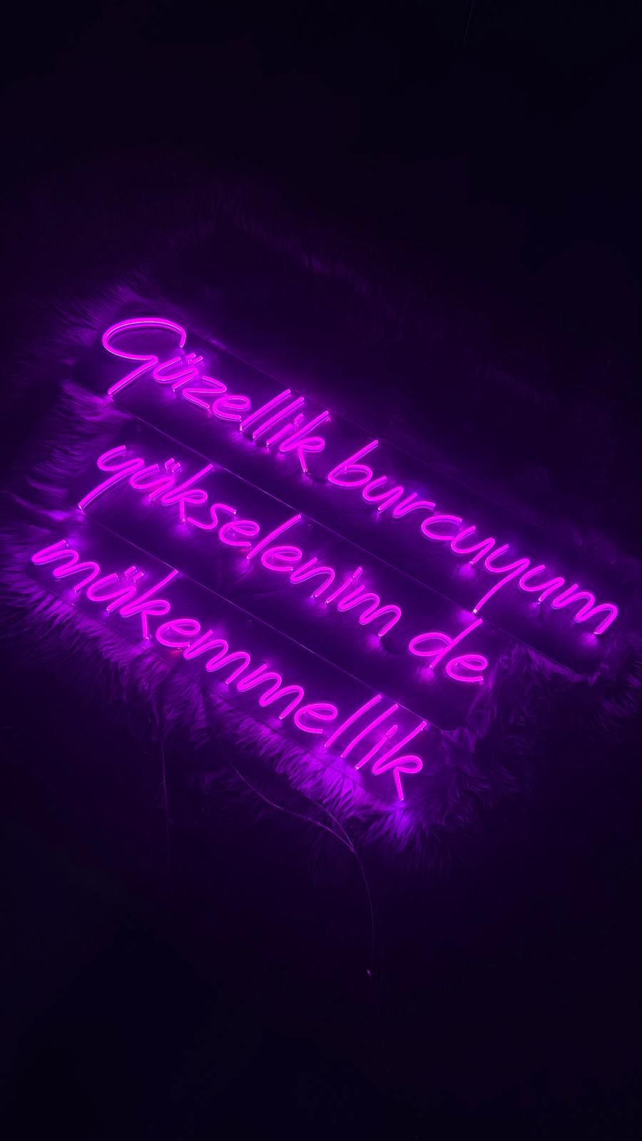 Güzellik Burcuyum...-Neon Pano