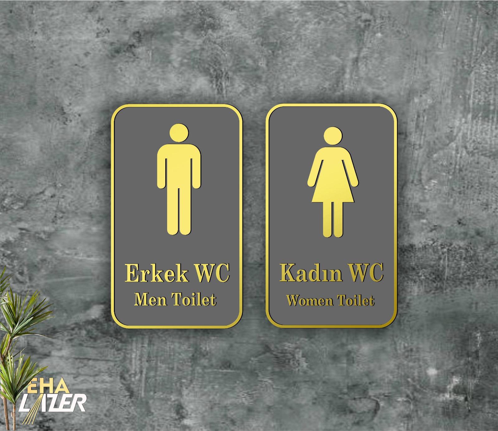 ERKEK/KADIN WC 2-Lİ PANO 4