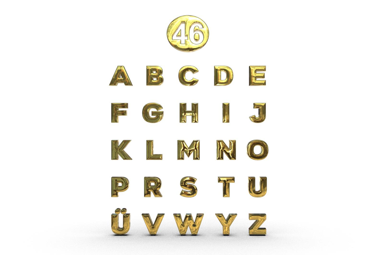 Gold harfler 46 numara