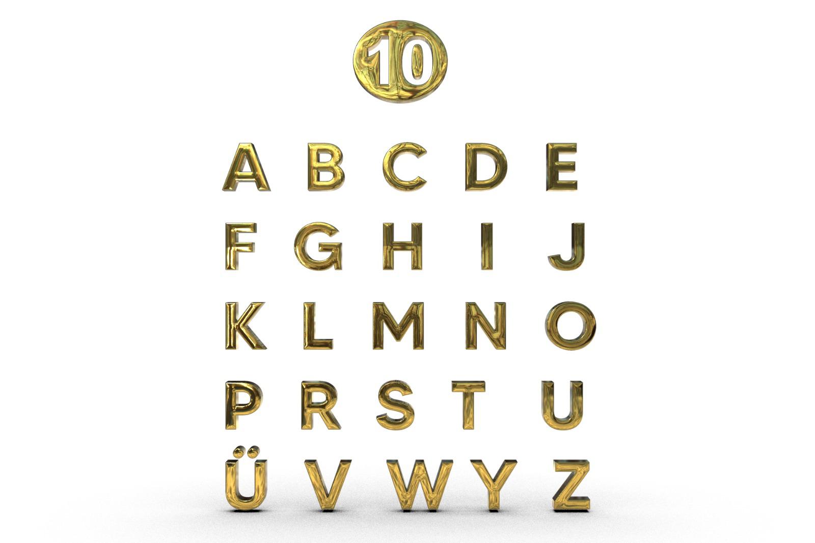 Gold harfler 10 numara